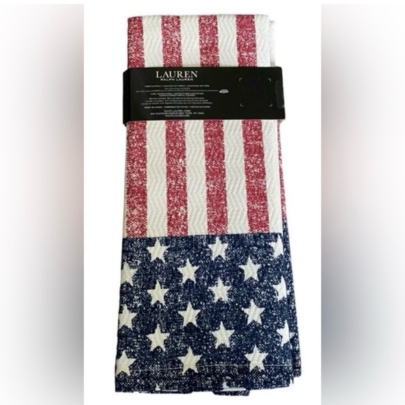 Lauren Ralph Lauren July 4thRed, White, and Blue Star-Striped Kitchen Towels - Picture 9 of 11